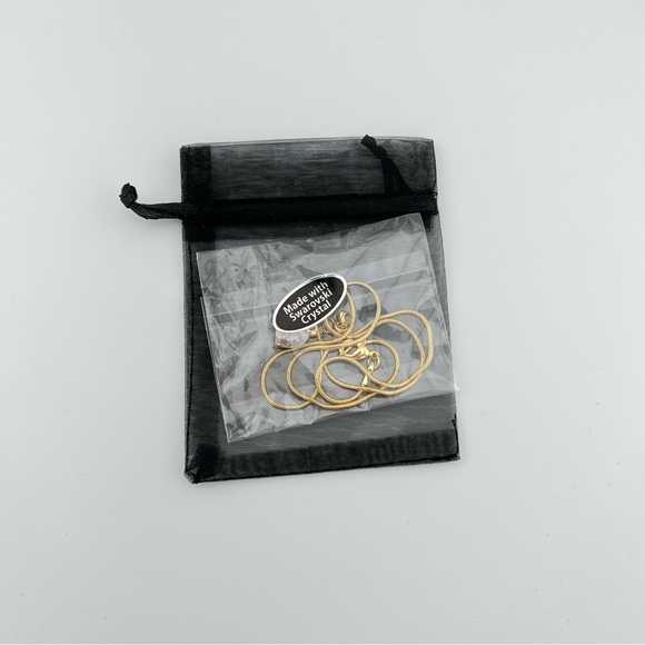 Swarovski Crystal Infinity Heart Gold Necklace - Picture 8 of 9